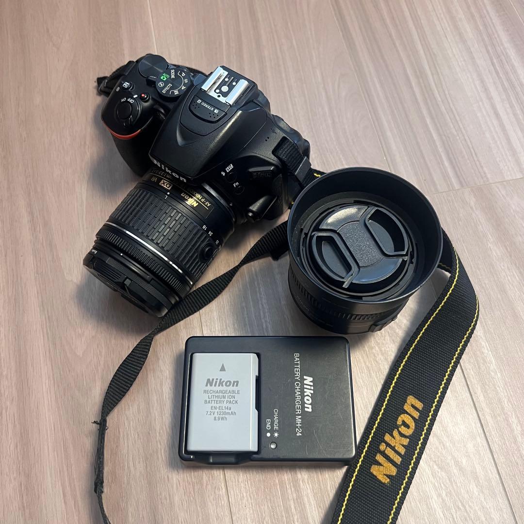 【動作良好】Nikon D5600 レンズキット＋単焦点レンズ