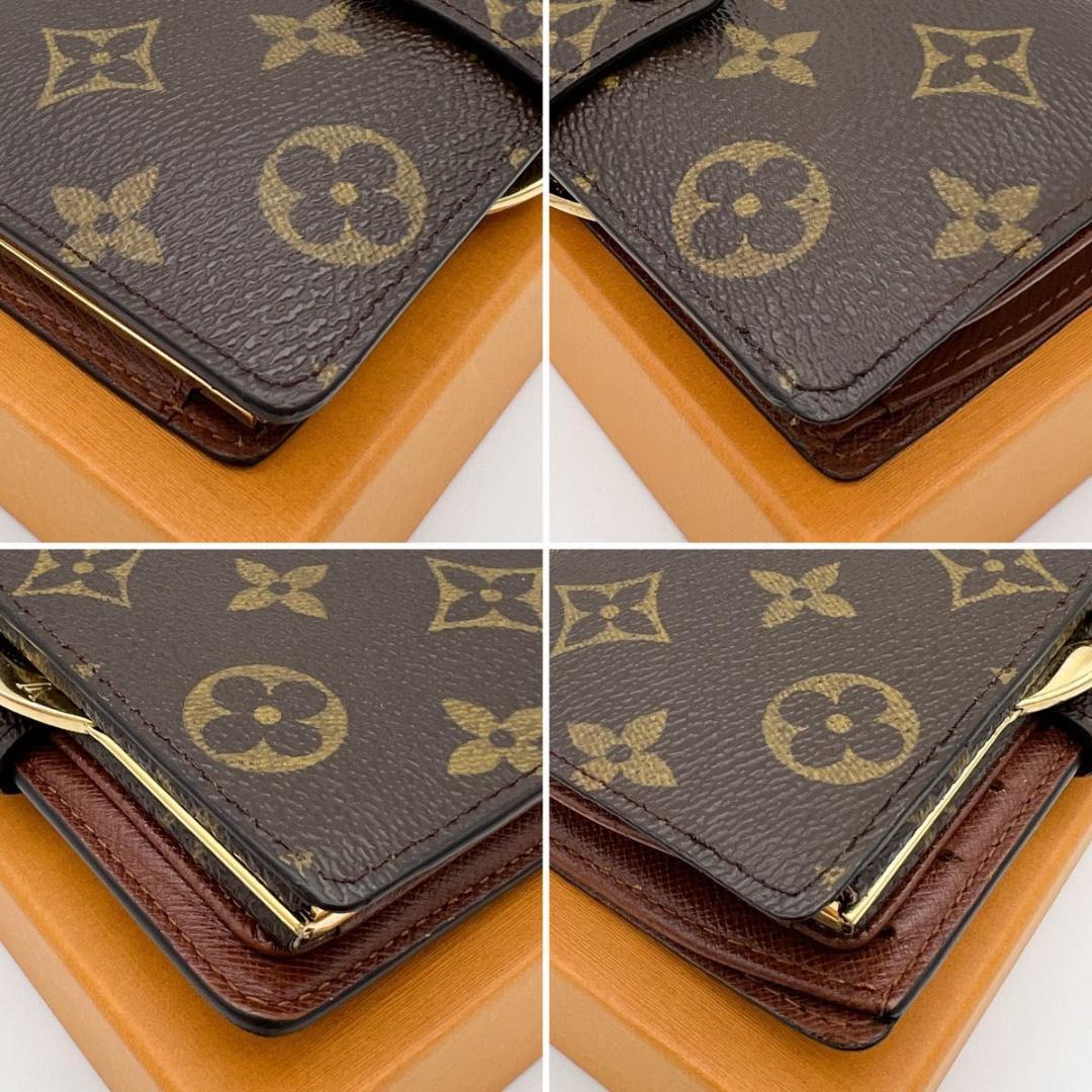【美品】ヴィトン モノグラム ヴィエノワ 二つ折り がま口 財布 M61663