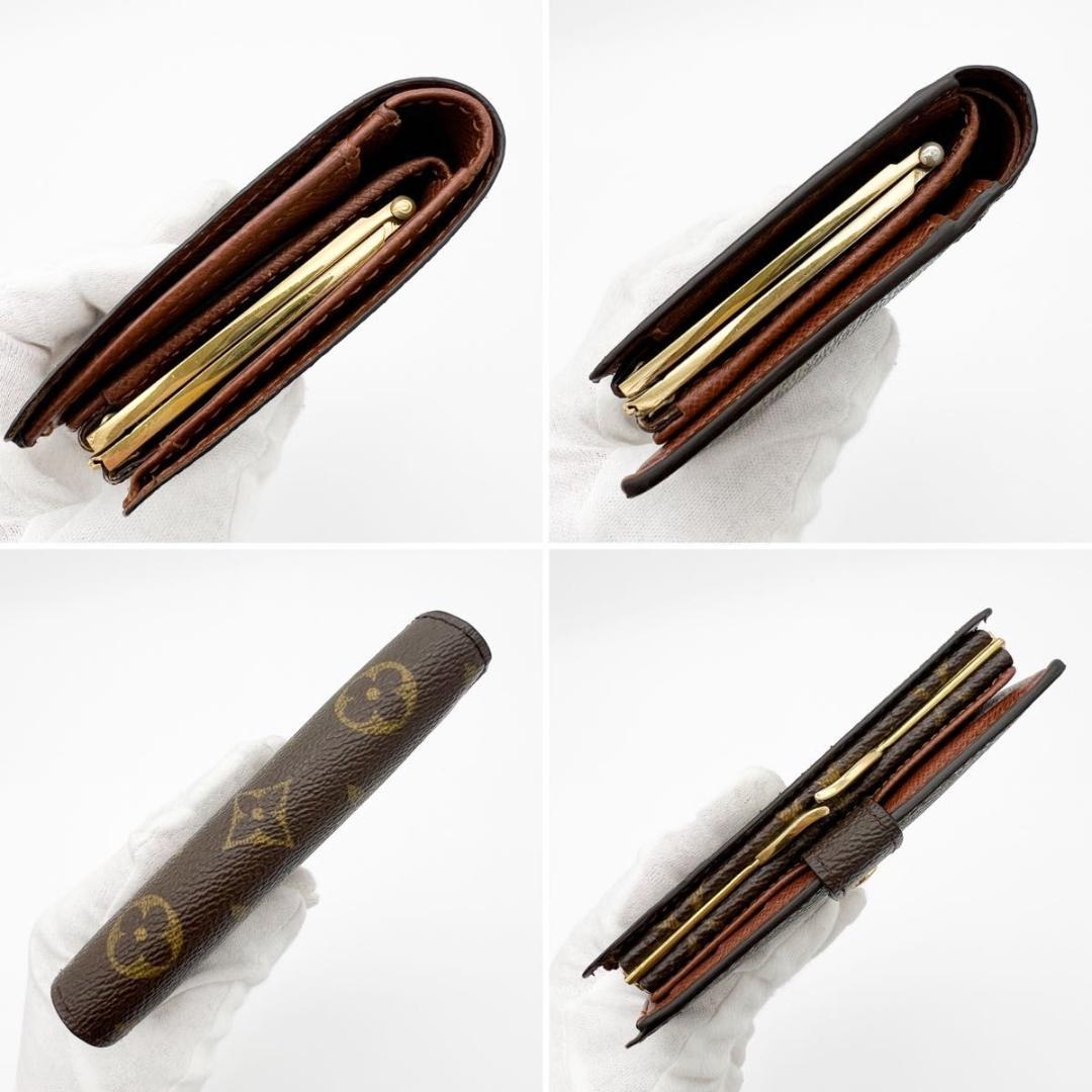 【美品】ヴィトン モノグラム ヴィエノワ 二つ折り がま口 財布 M61663