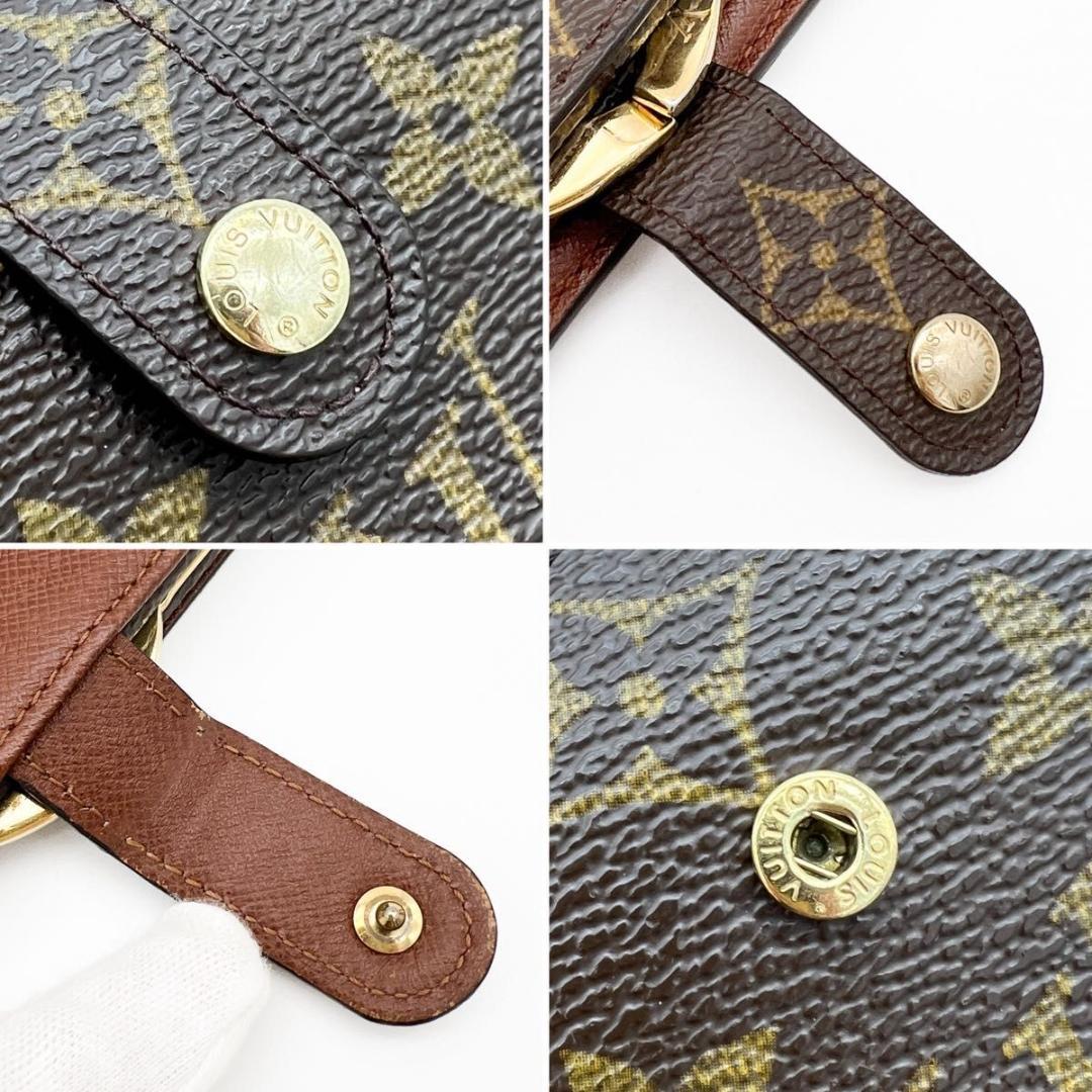 【美品】ヴィトン モノグラム ヴィエノワ 二つ折り がま口 財布 M61663