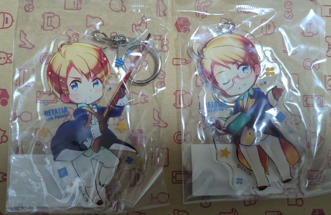 ヘタリア　原作絵　でかアクリルキーホルダー　アメリカ　2点セット