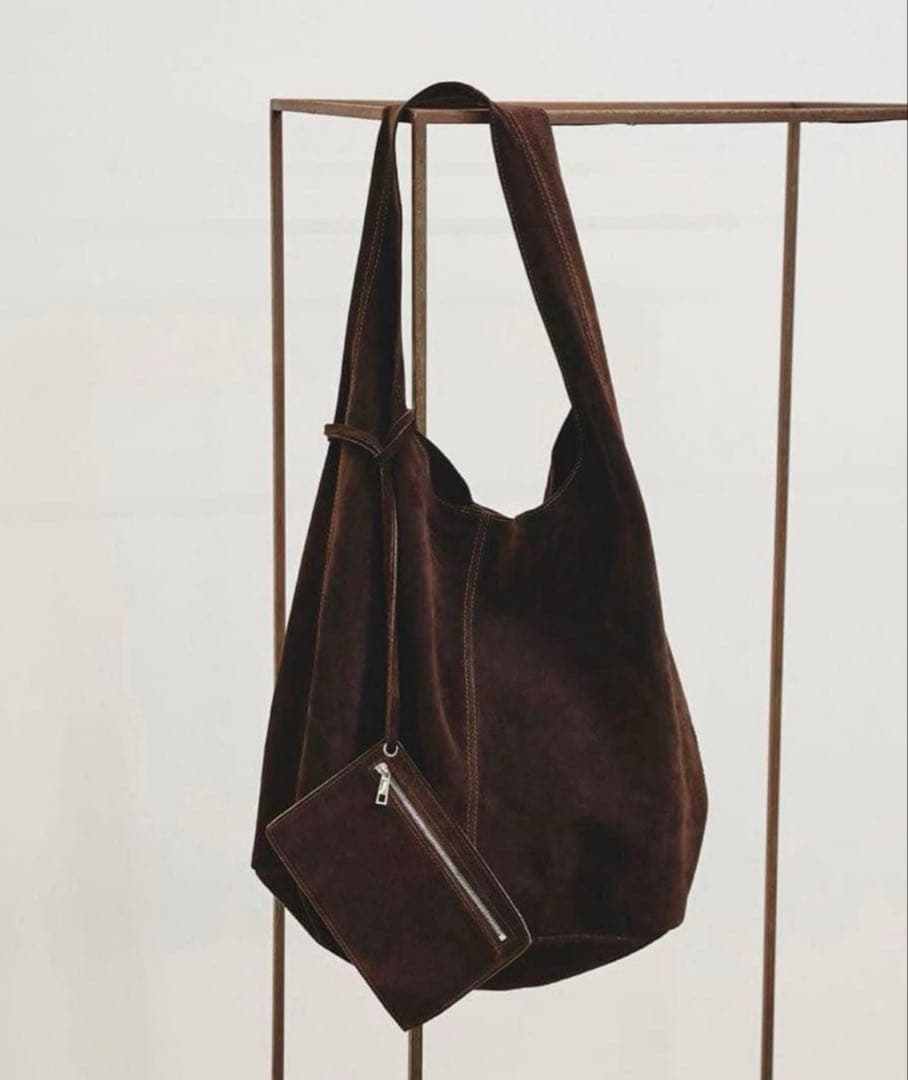 バッグ todayful Suede Leather Totebag