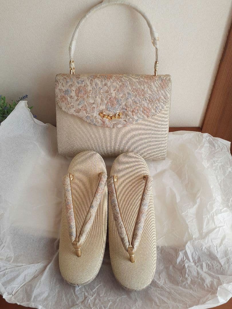 百貨店購入 和装用バッグ・草履セット フォーマル 上品 振袖・訪問着