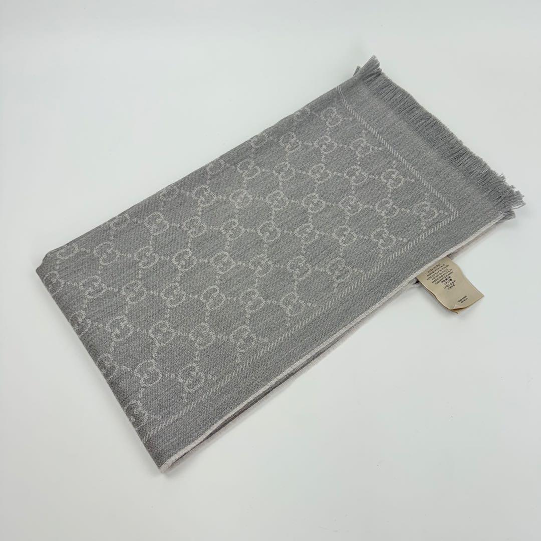 【極美品】GUCCI グッチ GG リバーシブルマフラー ユニセックス