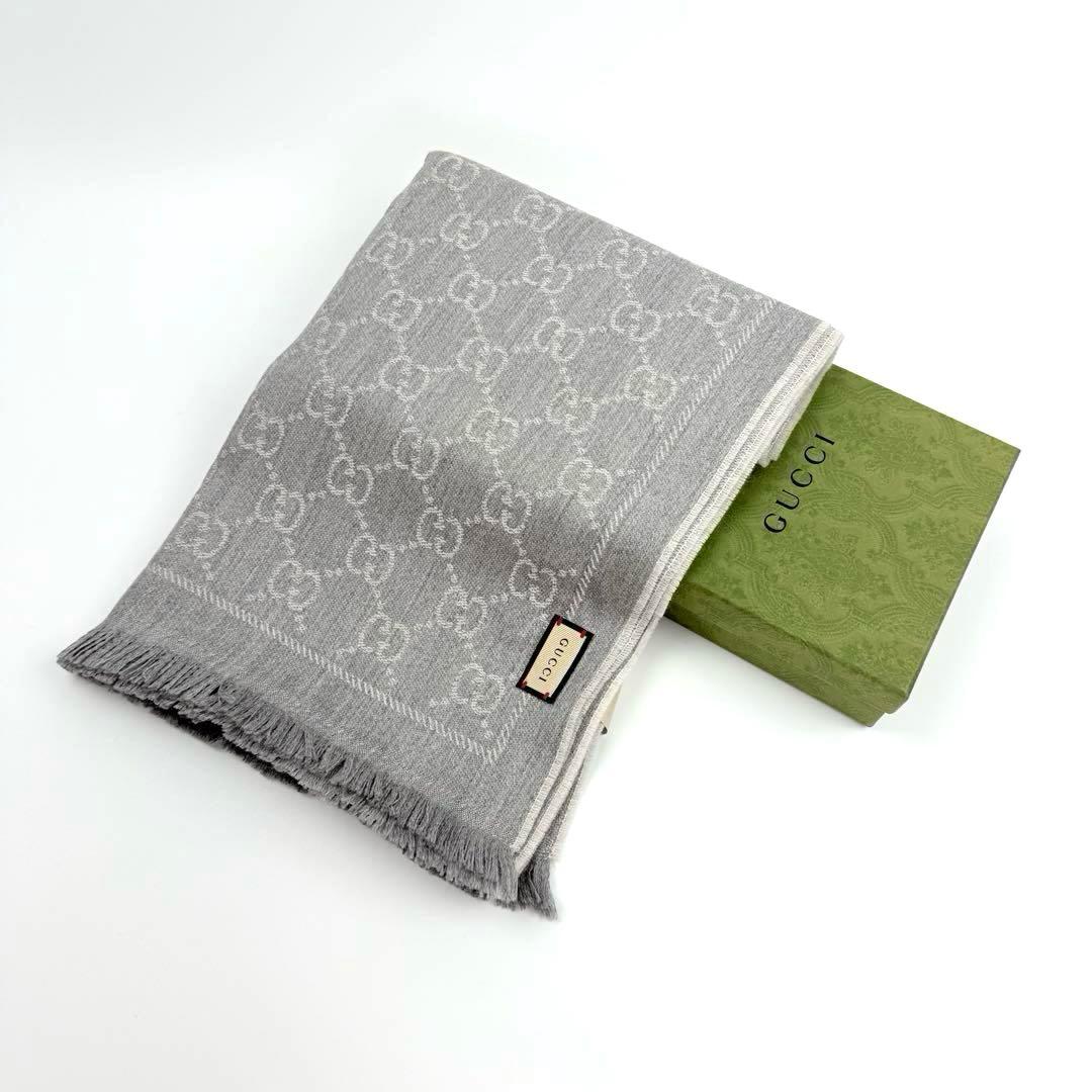 【極美品】GUCCI グッチ GG リバーシブルマフラー ユニセックス