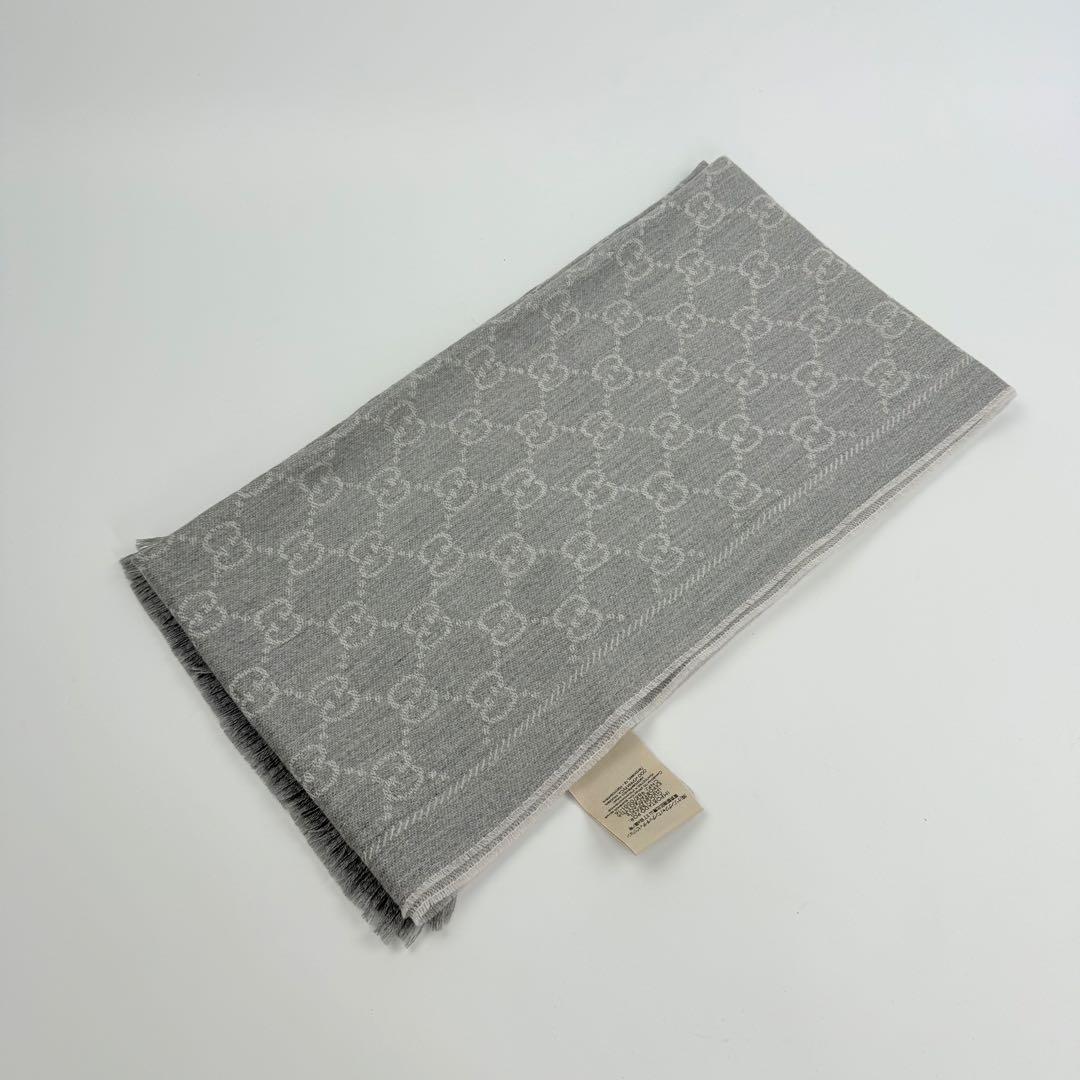 【極美品】GUCCI グッチ GG リバーシブルマフラー ユニセックス