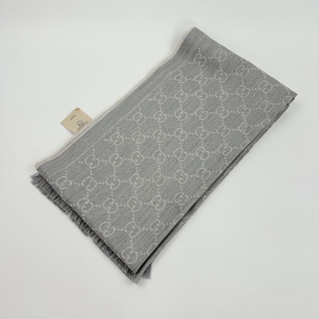 【極美品】GUCCI グッチ GG リバーシブルマフラー ユニセックス