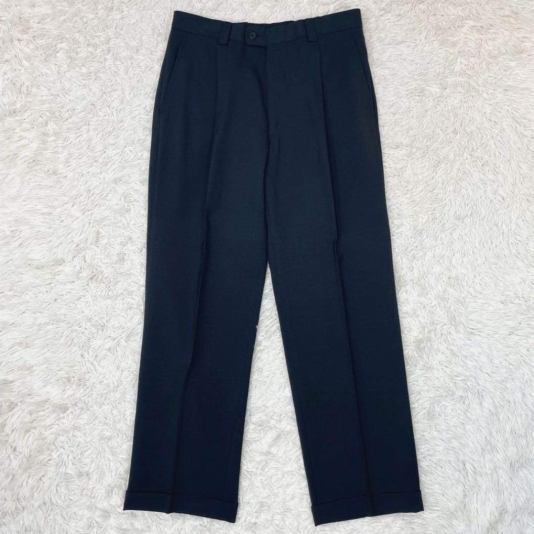 極美品✨ヴェルサーチ スーツ セットアップ ダブル 裏地メデューサ 総柄 黒