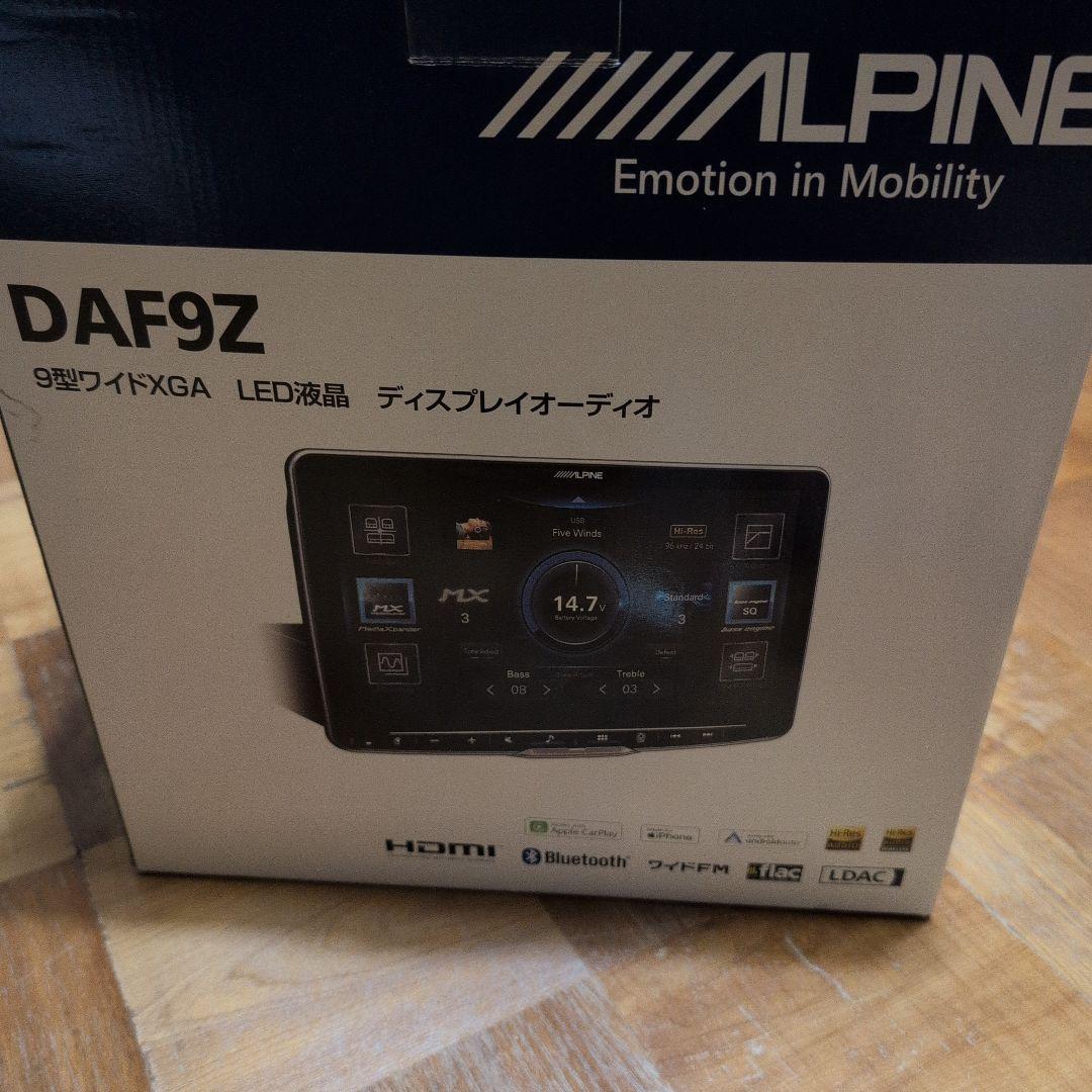 アルパイン　ALPINE　ディスプレイオーディオ DAF9Z　保護フィルム貼り