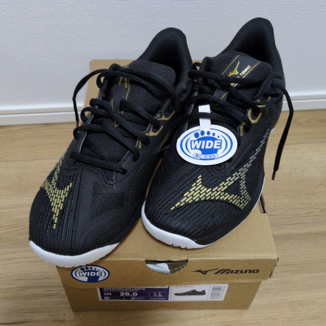 Mizuno テニスシューズ 25.0cm ワイド