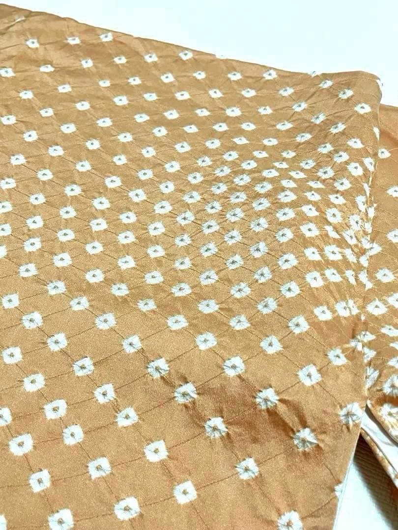 かなちん【美品】正絹 吉祥文 絞り 小紋 袷 着物