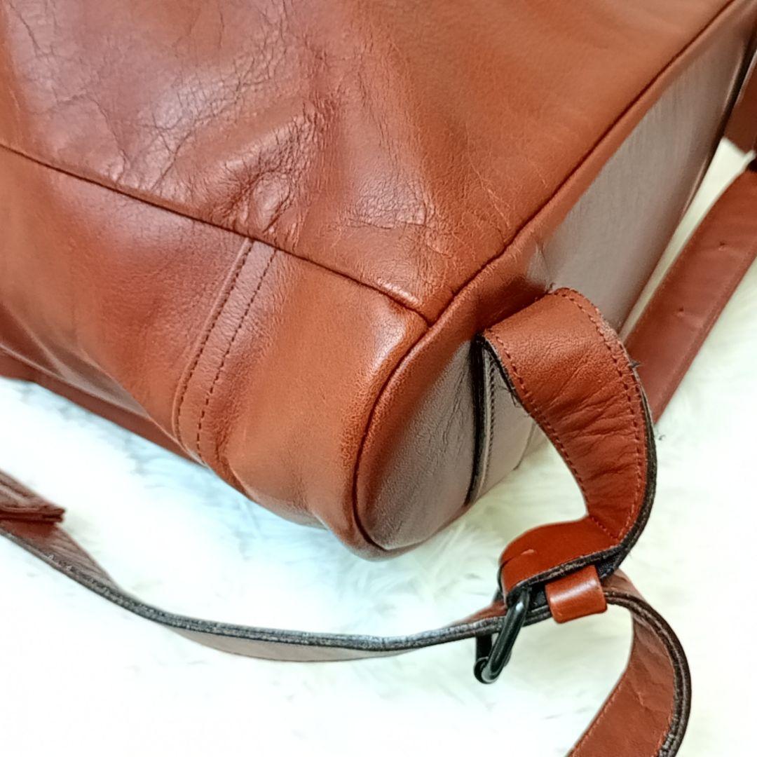 【希少】PORTER コルティナ リュック レザー ブラウン 大容量 A4