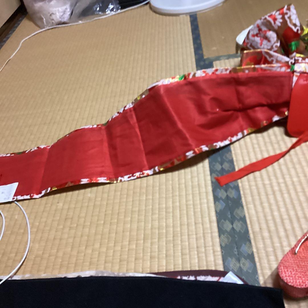 らいすです。七五三　7歳フルセット　帯幅19センチ　草履21センチ