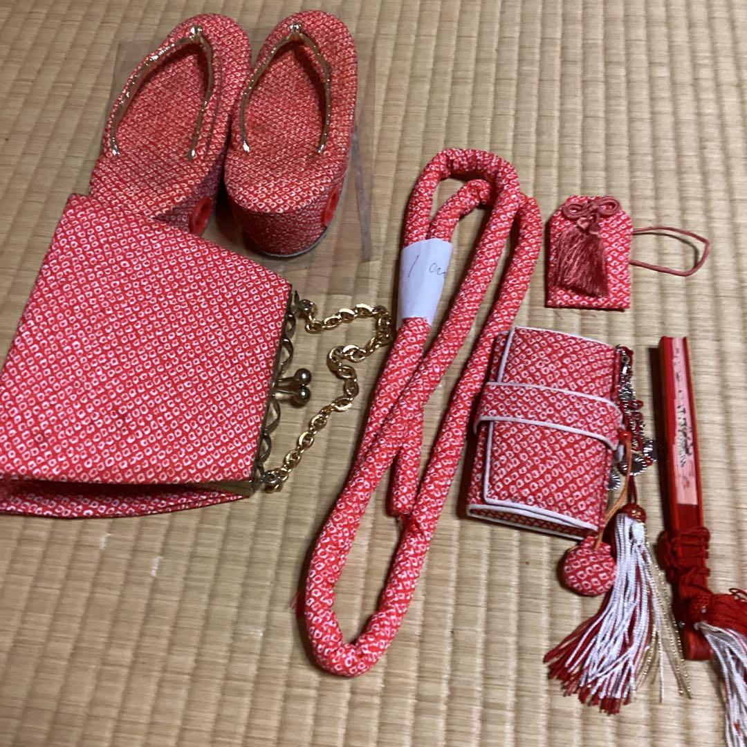 らいすです。七五三　7歳フルセット　帯幅19センチ　草履21センチ