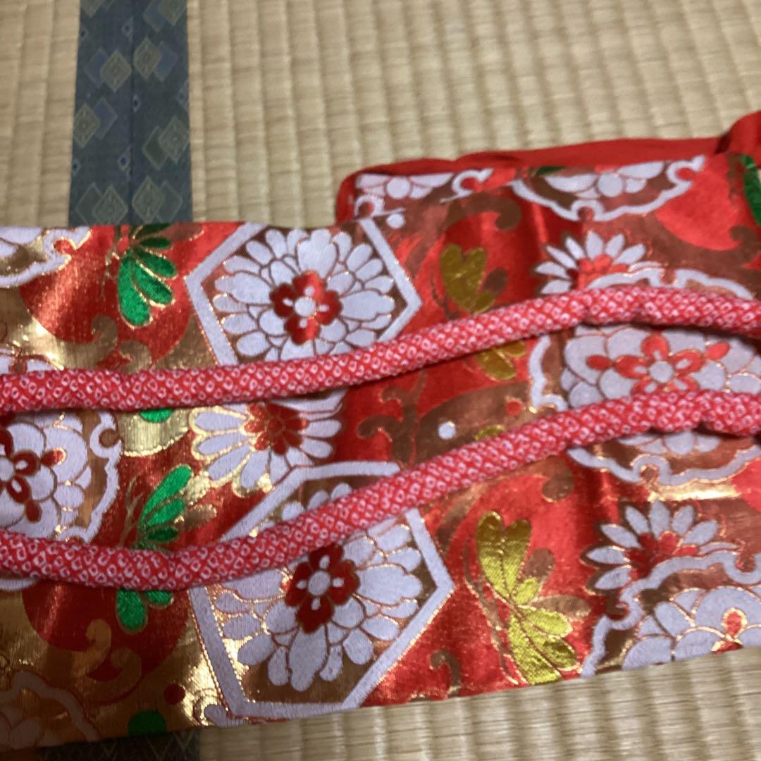 らいすです。七五三　7歳フルセット　帯幅19センチ　草履21センチ