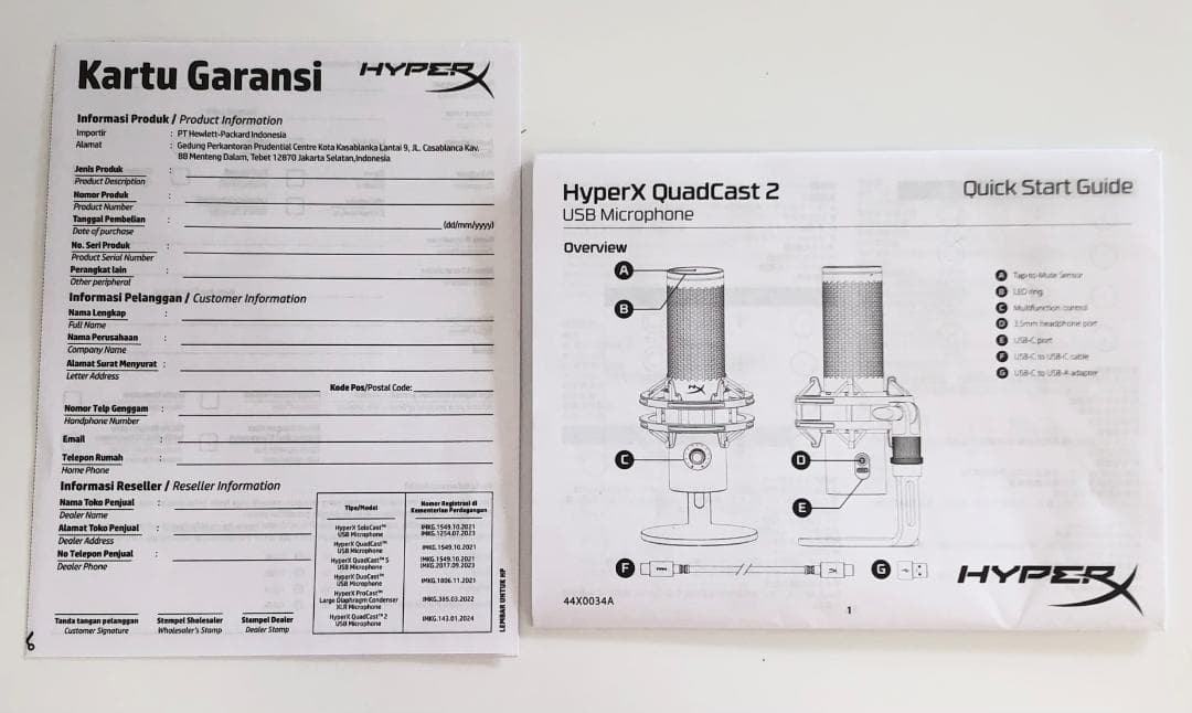 HyperX QuadCast2 コンデンサーマイク ゲーミングマイク