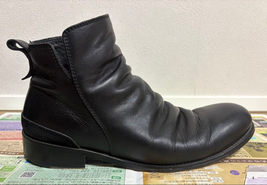 PADRONE 定価約4万円 サイズ42 サイドジップ ショートブーツ