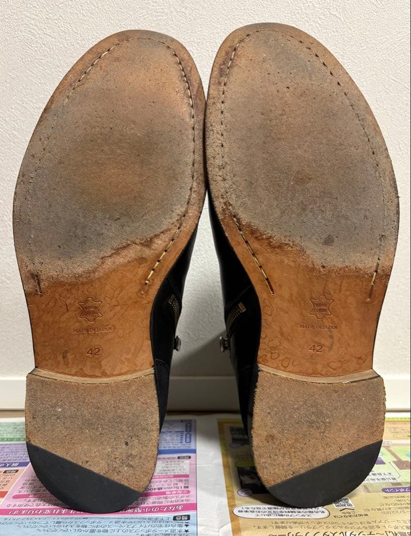 PADRONE 定価約4万円 サイズ42 サイドジップ ショートブーツ