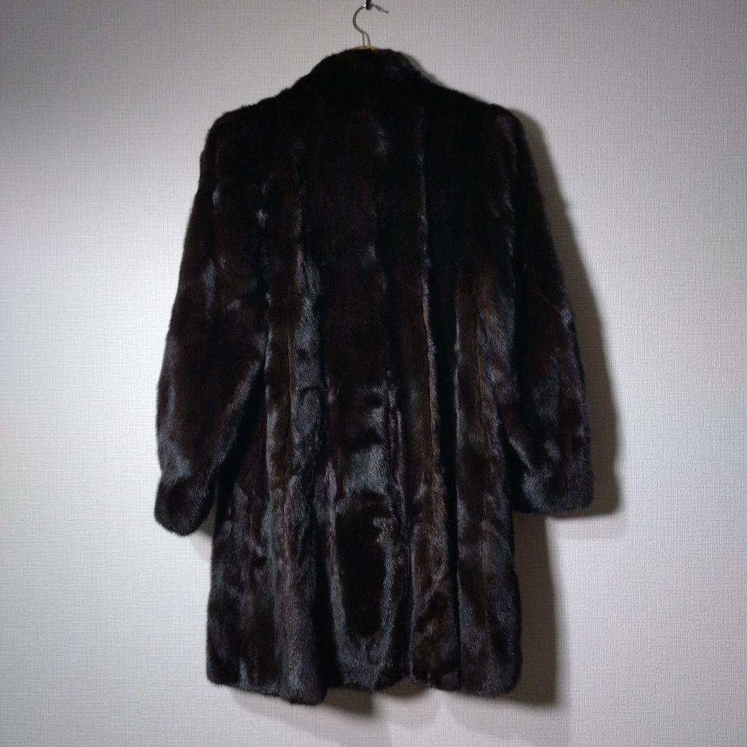 SAFURON 毛皮コート　ダークブラウン　アメリカンファーアワード五つ星