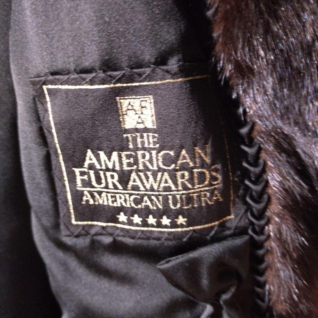 SAFURON 毛皮コート　ダークブラウン　アメリカンファーアワード五つ星