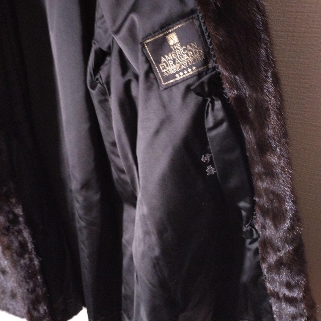 SAFURON 毛皮コート　ダークブラウン　アメリカンファーアワード五つ星