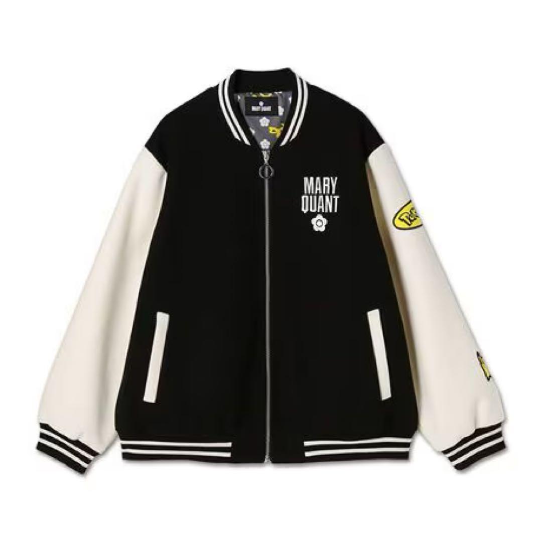 MARY QUANT マリクワ　ピカチュウロゴワッペン ブルゾン スタジャン