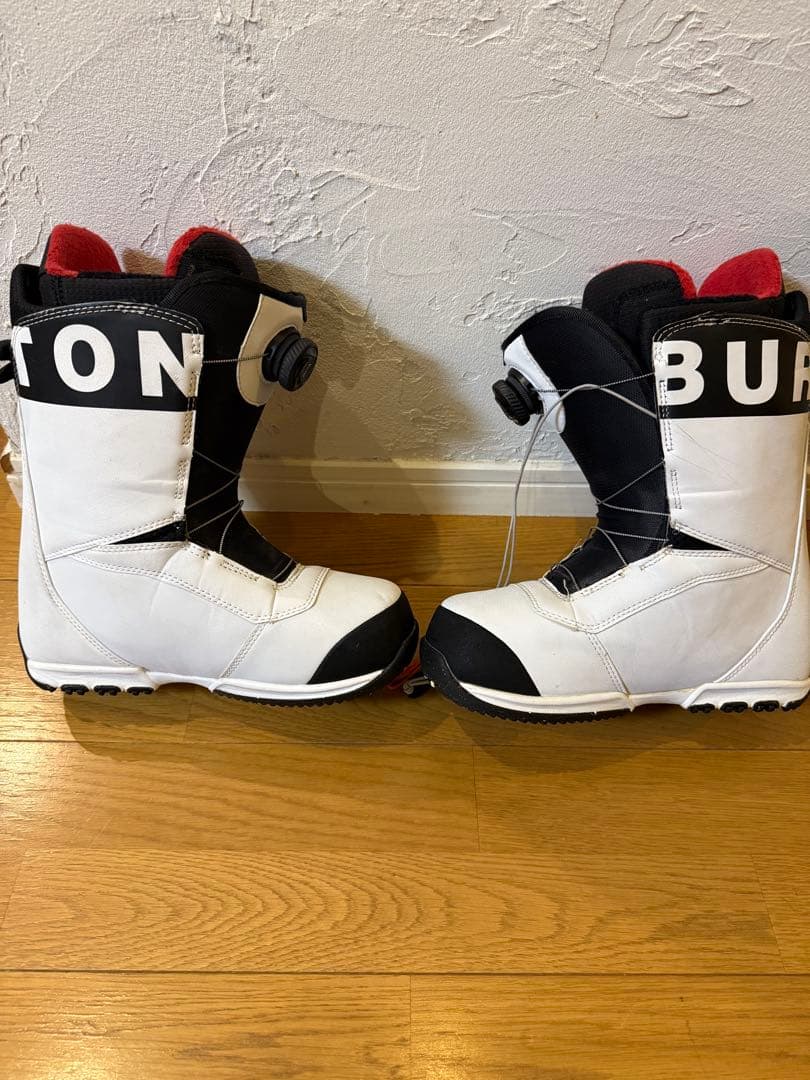 BURTON スノーボードブーツ ホワイト/ブラック/レッド