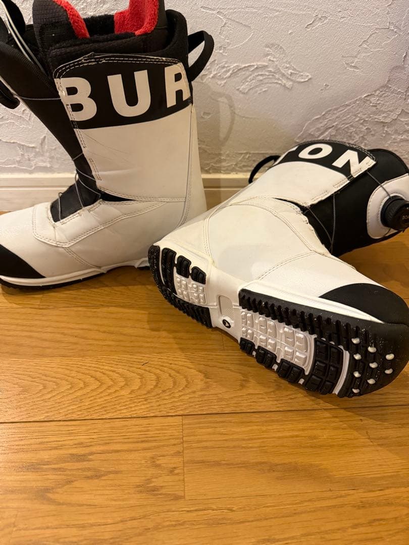 BURTON スノーボードブーツ ホワイト/ブラック/レッド