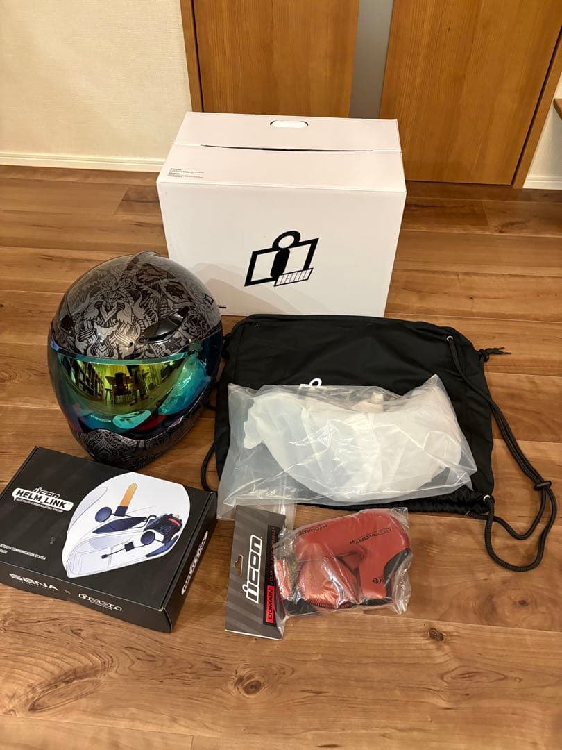 ICON AIRFRAME PRO フルフェイスヘルメット　SENA付き