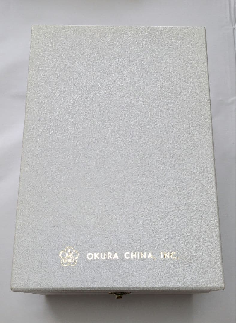 【未使用保管品】大倉陶園 OKURA 金蝕呉須 鶴鯉紋 花瓶 花生　28cm