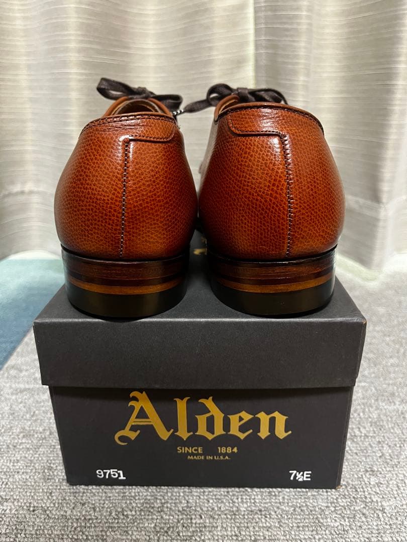 希少 ALDEN 5369 ミリタリーラスト 7ハーフ