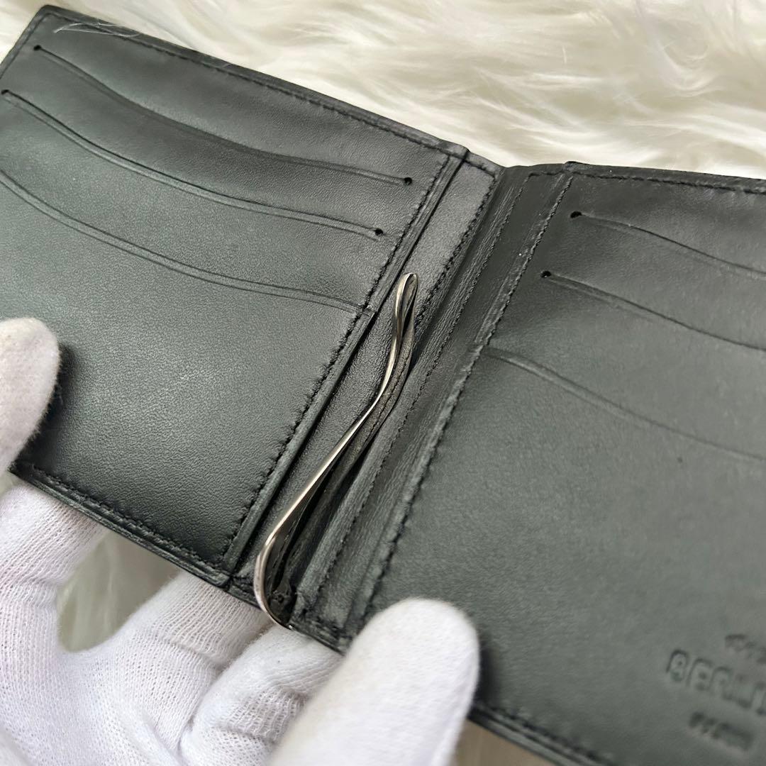 ✨未使用✨ベルルッティ　フィギュア　スクリット　マネークリップ　パープル　革