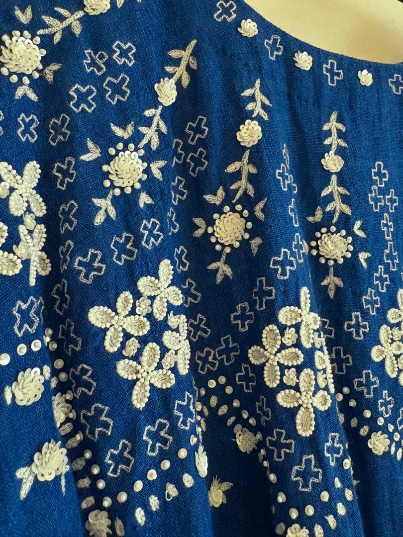 【1日セール】AODRESS アオドレス ノルディックエンブロイダリーワンピース