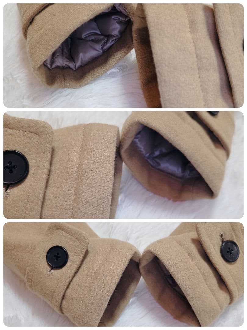 nano universe ナノユニバース 西川ダウン ダッフル キャメル M