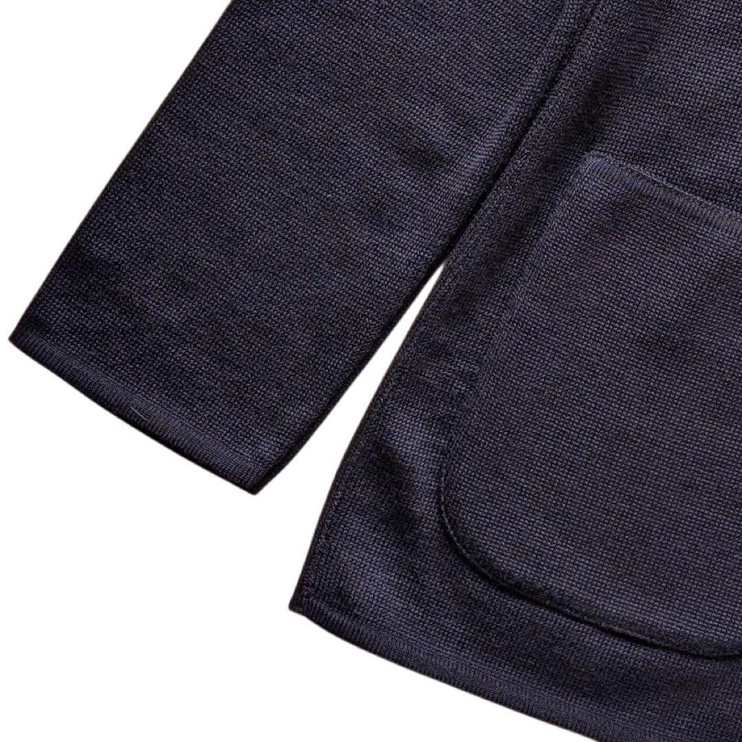 ラルディーニ⭐️ミラノリブ⭐️ウール⭐️ネイビーダブル⭐️現行モデル S 46 GUJI