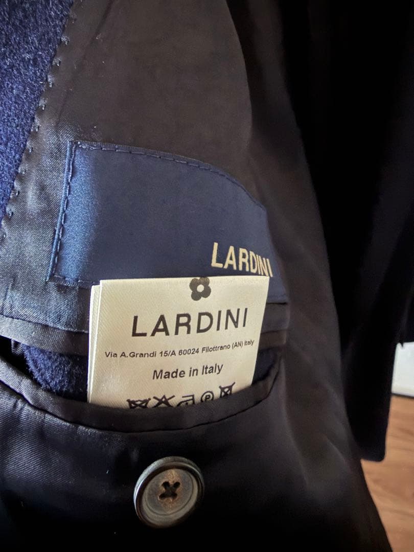 ラルディーニ　チェスターコート　ネイビー　サイズ50
