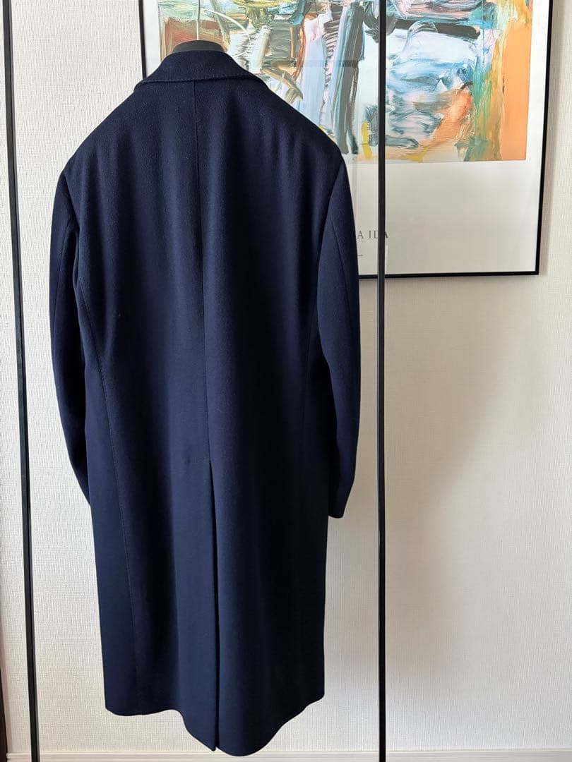 ラルディーニ　チェスターコート　ネイビー　サイズ50