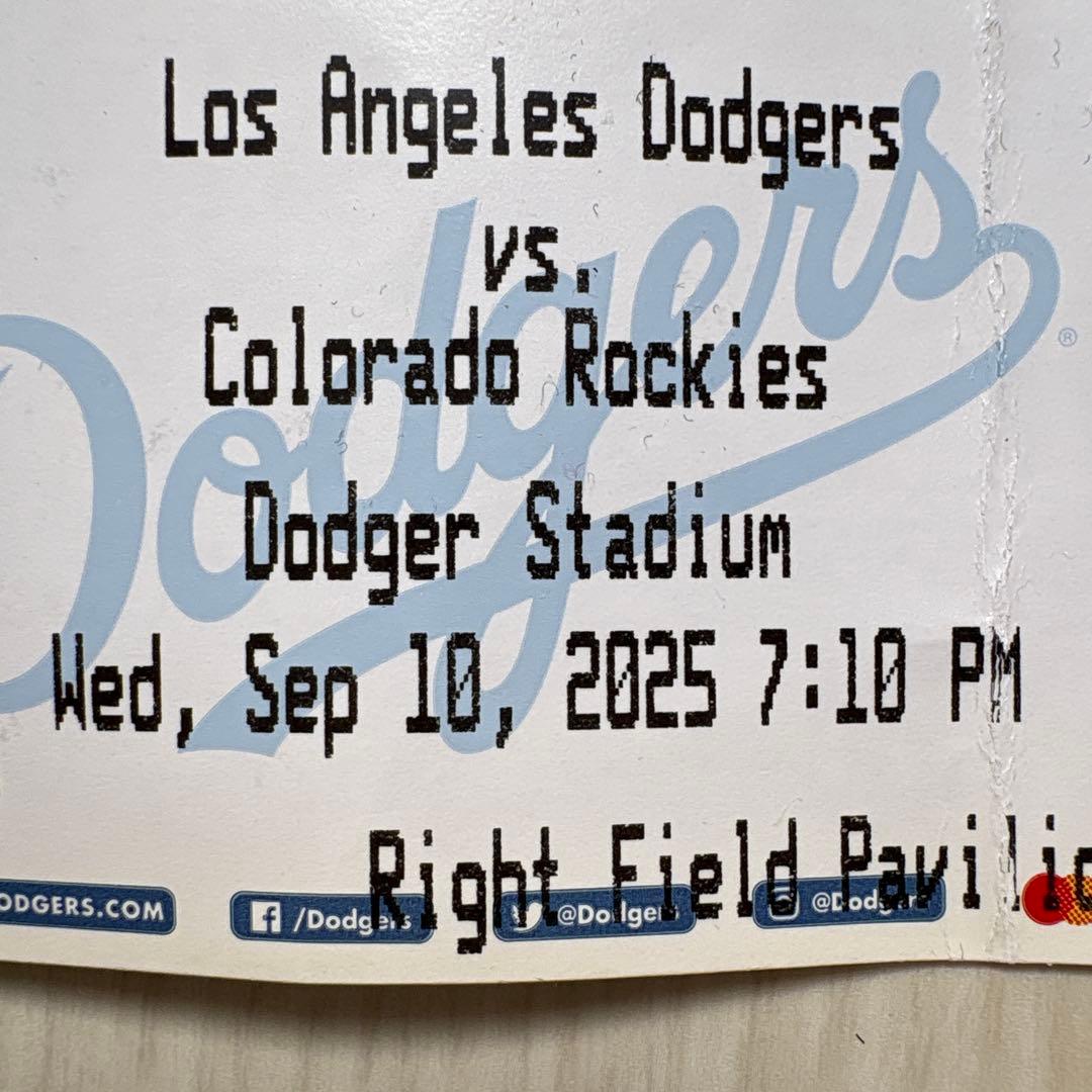 MLB ドジャース　大谷翔平　ボブルヘッド 9月10日　来場者限定　チケット