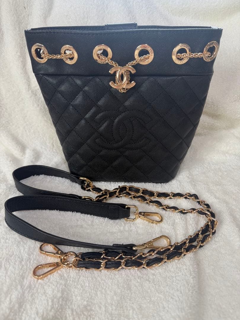 CHANEL ハンド ショルダーバッグ ノベルティ 未使用品 シャネル 巾着型