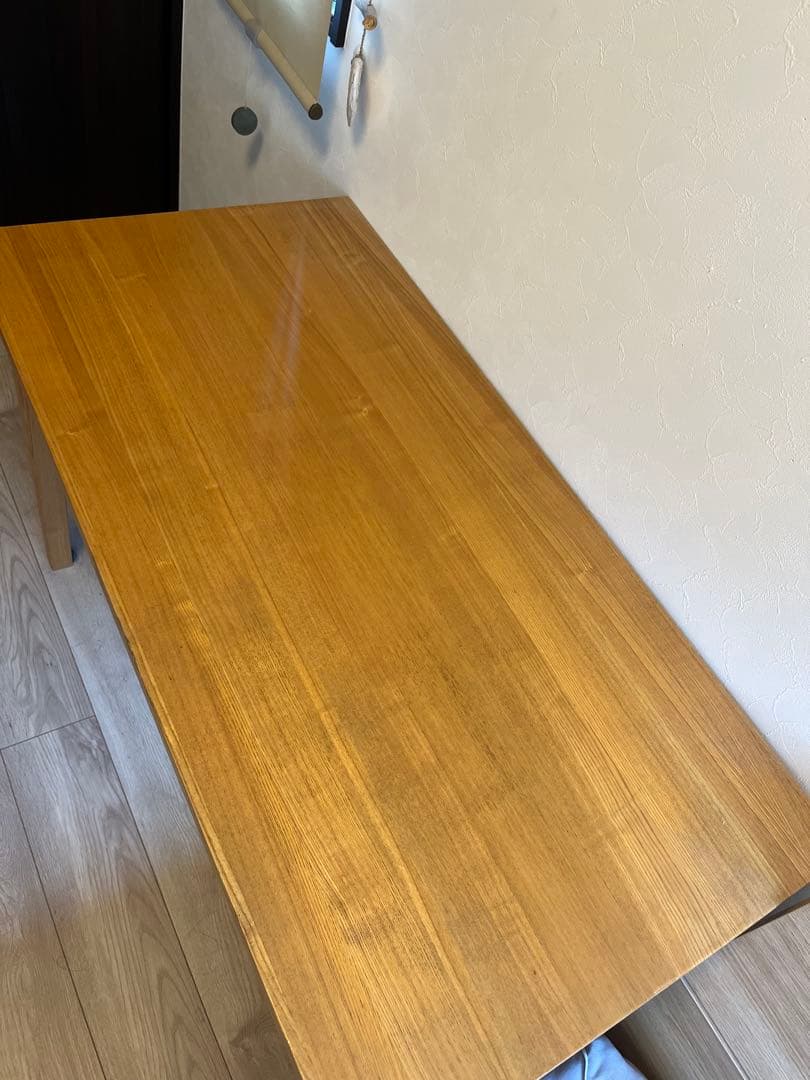 ナチュラルウッドデスク 引き出し付き