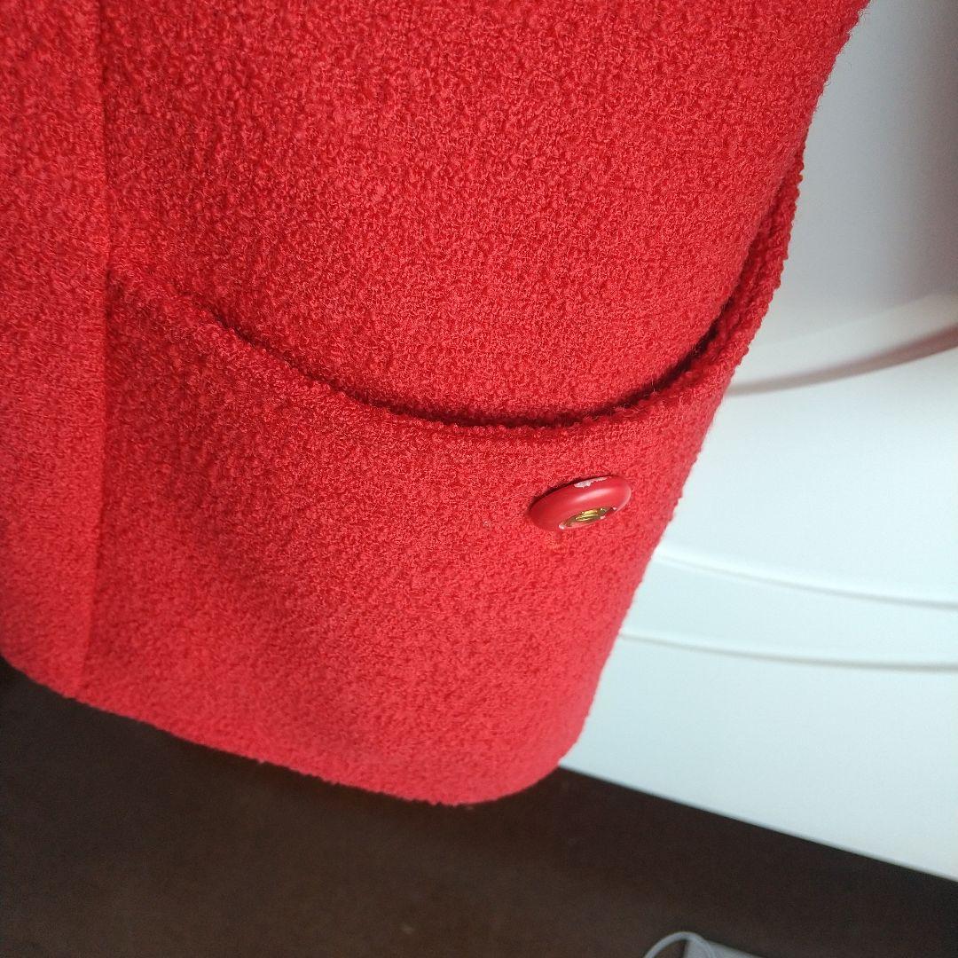 CHANEL 優雅なチェスターコート風ロングジャケット定番ココボタンsize34