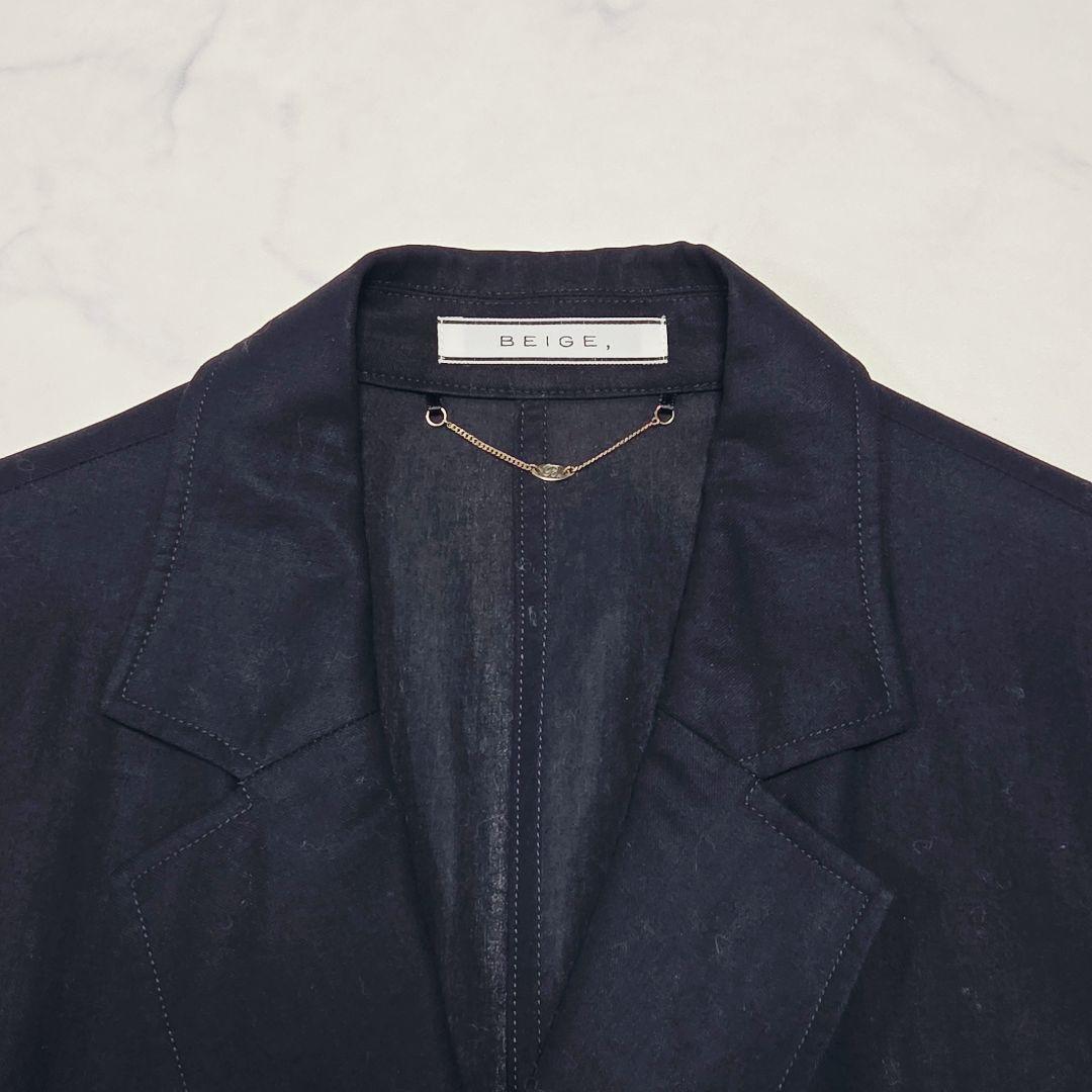 ベイジ BEIGE RIVOLI ダブルジャケット 紺ブレ 金ボタン 完売 L