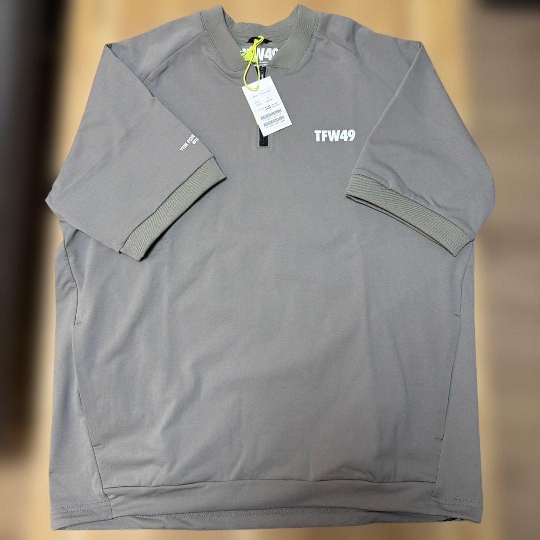TFW49 ジップシャツ　カーキ　XL