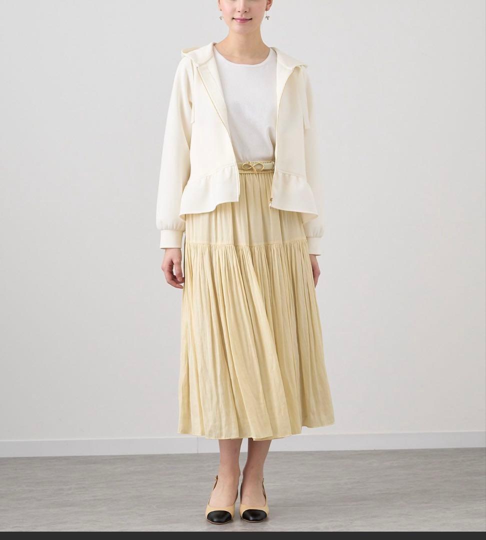 m*9様 アナイ　ダブル　ジャージーパーカー　フリルパーカー