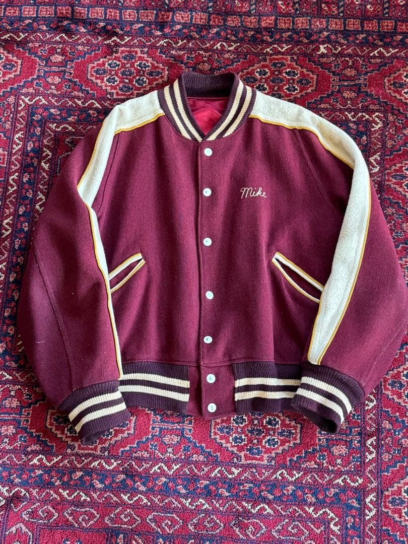 50s BUTWIN スタジャン リバーシブル　サイズL