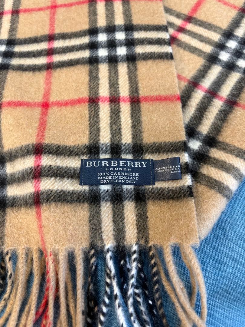バーバリー　マフラー　カシミア100% イングランド　ロンドン