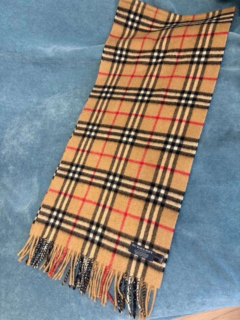 バーバリー　マフラー　カシミア100% イングランド　ロンドン