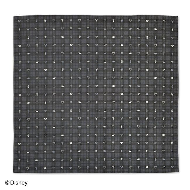 【未開封】キングダムハーツ モノグラム柄ハンカチ2種&クッションカバー セット