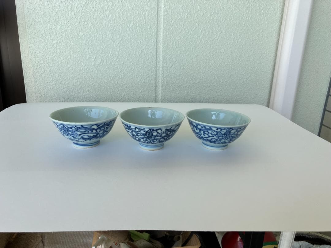 古伊万里染付　湯呑茶わん5個セット