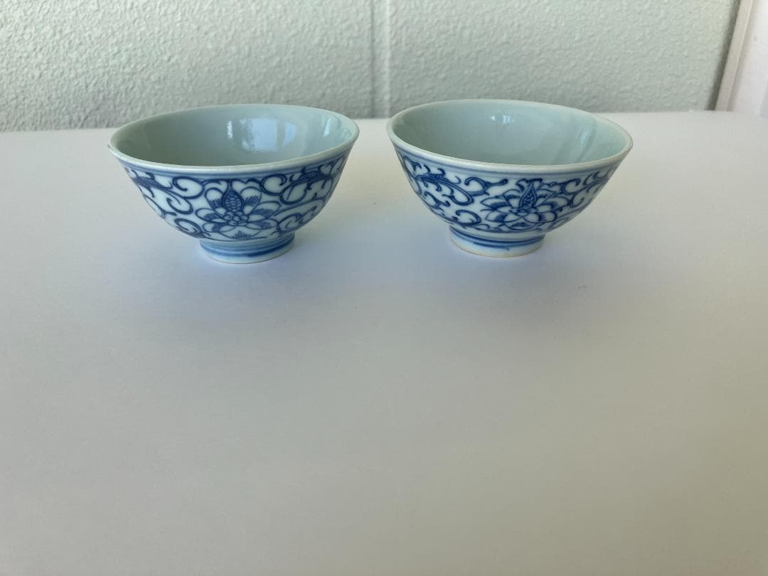 古伊万里染付　湯呑茶わん5個セット